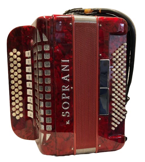 v. Soprani B/C/C# 80 Bass Button Accordion with Hard Case - Commission Sale