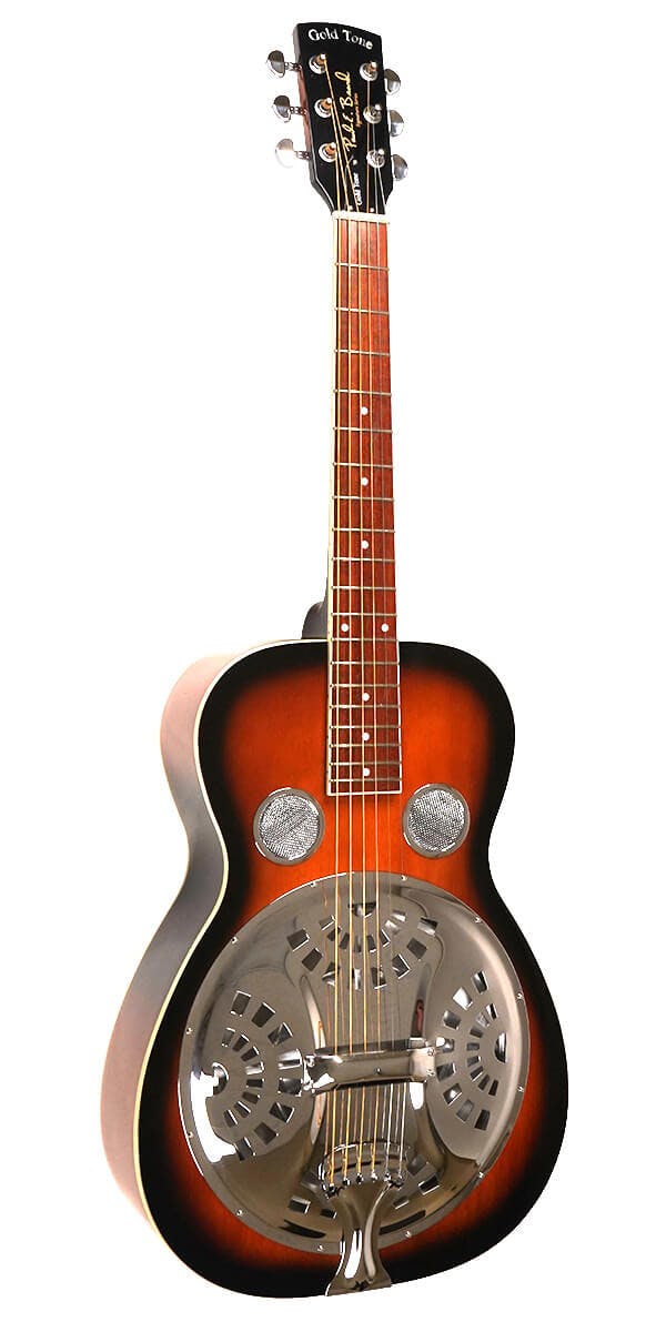 Gold Tone PBR Paul Beard Signature Series Round Neck Resonator with Hard Case