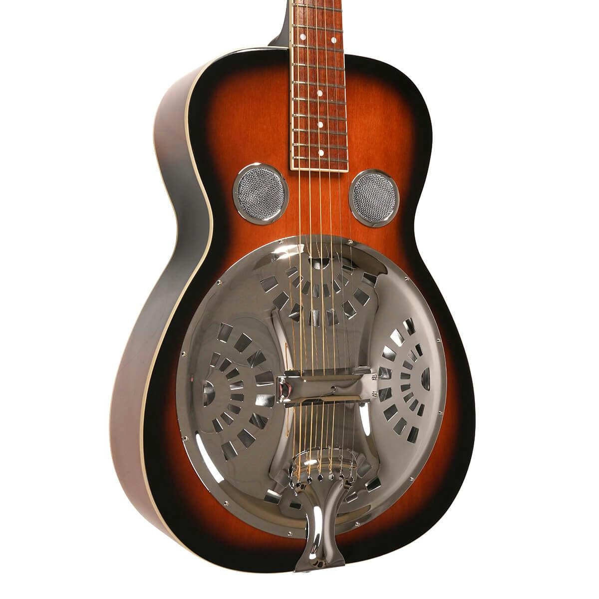 Gold Tone PBR Paul Beard Signature Series Round Neck Resonator with Hard Case