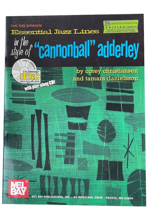Mel Bay Essential Jazz Lines in the style of "cannonball adderley" - Clearance