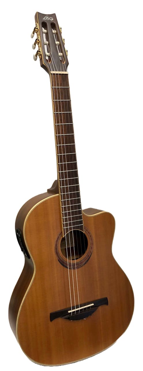LAG LAG 4 Seasons LA212NCE 'Summer' Electro Acoustic Classical Cutaway Guitar with Hard Case - Commission Sale