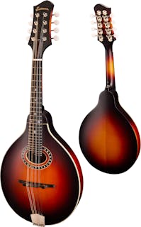 Eastman MD304E Sunburst Handcrafted A-Style Mandolin with Gig Bag