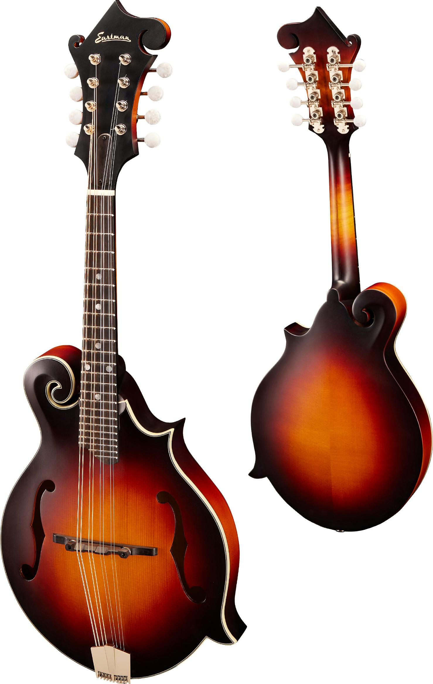 Eastman MD315E Sunburst Electro-Acoustic Handcrafted F-Style Mandolin ...