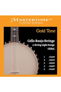 Gold Tone CEB5 5String Cello Banjo String Set - Lights
