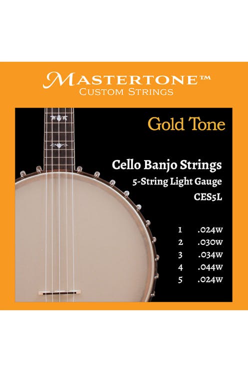 Gold Tone CEB5 5String Cello Banjo String Set - Lights