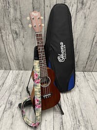 Ohana CK-10 Concert Ukulele with Strap and Ohana Gig Bag - Commission Sale