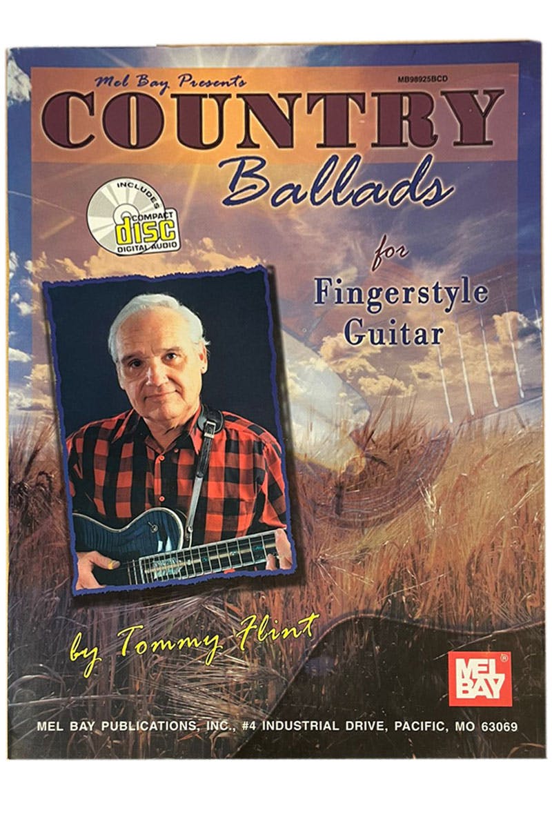 Mel Bay Country Ballads for Fingerstyle Guitar by Tommy Flint - Clearance