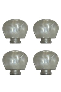 Leader Banjo Co Replacement Banjo Tuning Peg Buttons Set of 4 in White Pearl