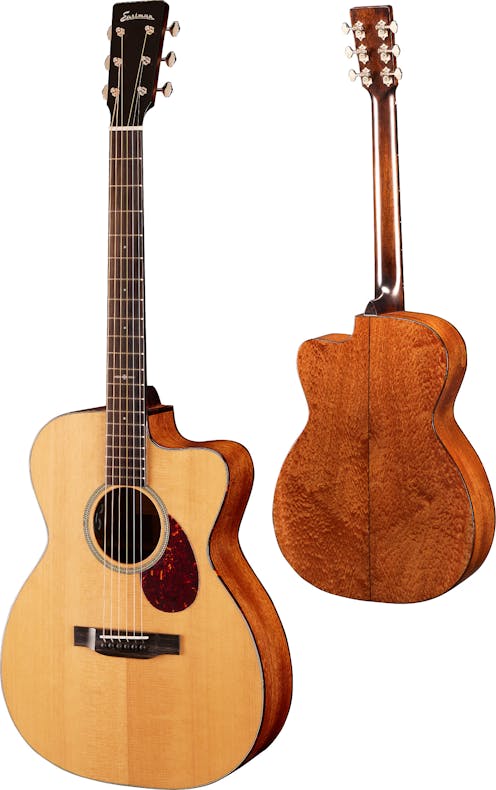 Eastman E1OMCE Special All-Solid Orchestra Cutaway Acoustic Guitar with Gig Bag