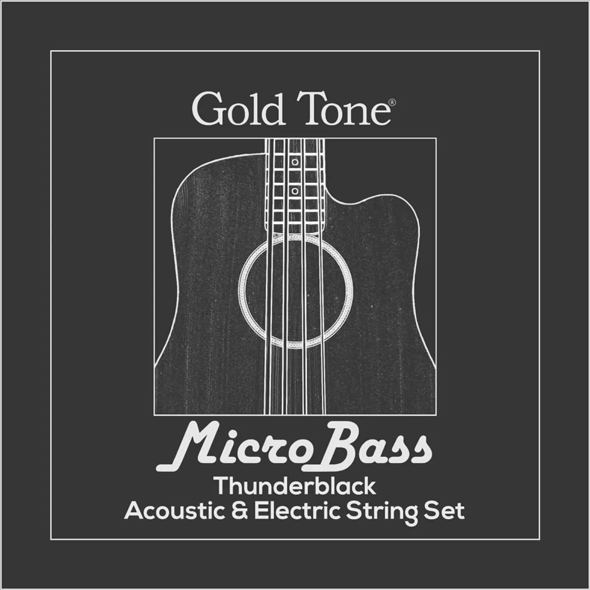 Aquila MBS-BL MicroBass Thunderblack Rubber/Polymer Strings