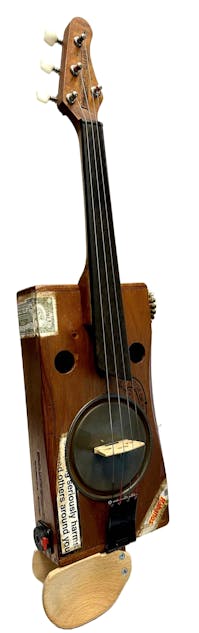 Luthier Made Electro-Acoustic Cigar Box Violin - Commission Sale