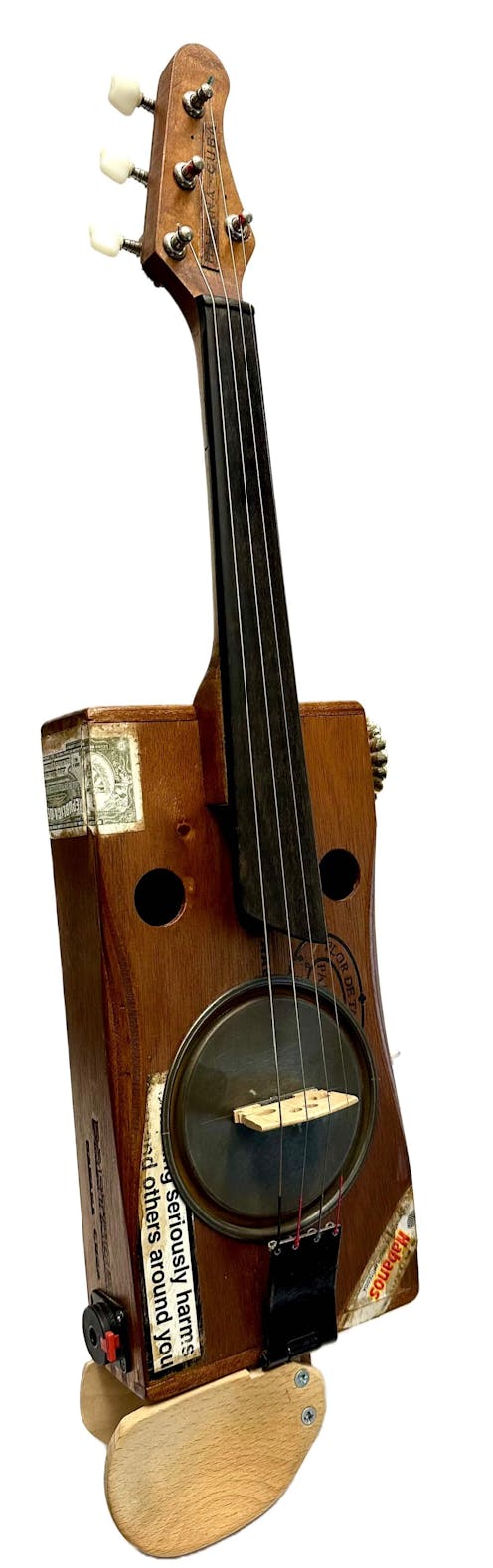 Luthier Made Electro-Acoustic Cigar Box Violin - Commission Sale