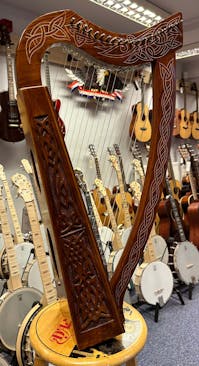 Celtic Electro-Acoustic 19-String Knee Harp - Commission Sale