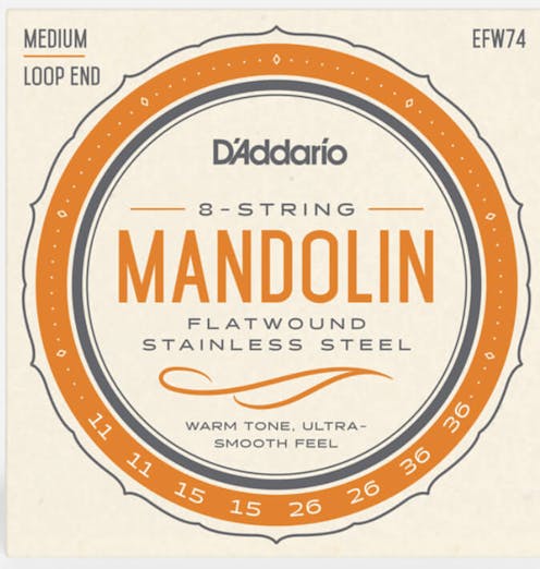 D'Addario EFW74 Mandolin Flatwound