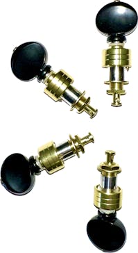 Leader Banjo Co Ukulele Lightweight Planetary Tuning Pegs (Set of 4) - Gold and Black