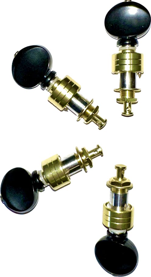 Leader Banjo Co Ukulele Lightweight Planetary Tuning Pegs (Set of 4) - Gold and Black