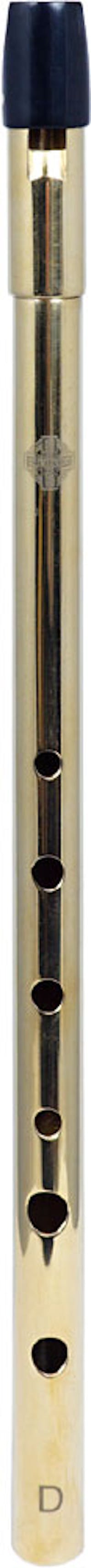 Glenluce Wexford High D Whistle - Brass Finish