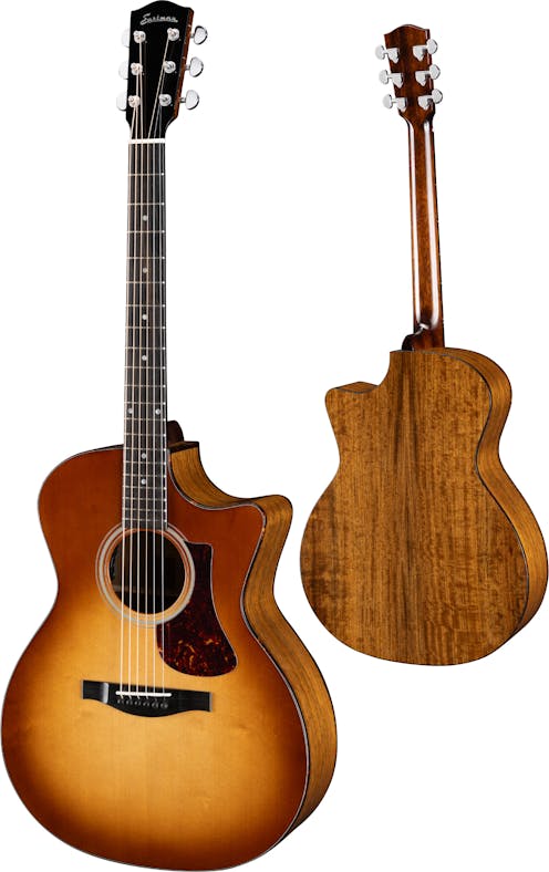 Eastman AC222CE Deluxe Goldburst Finish All Solid Electro Cutaway with Padded Gig Bag