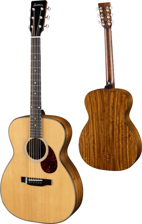 Eastman E3OM Deluxe Cutaway Orchestra Model Electro-Acoustic Guitar with Padded Gig Bag