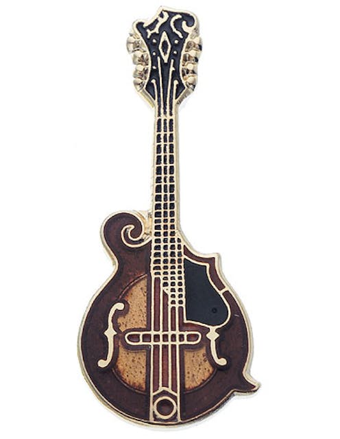 Aim Gifts Mini Pin Badge - Mandolin