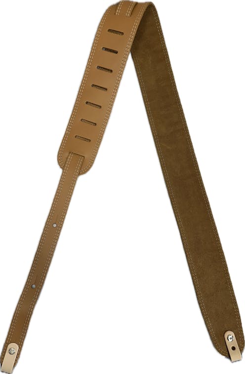 DSL Soft Leather Banjo Strap - Light Brown