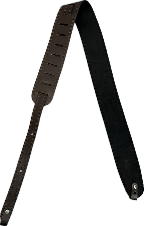 DSL Soft Leather Banjo Strap - Dark Brown